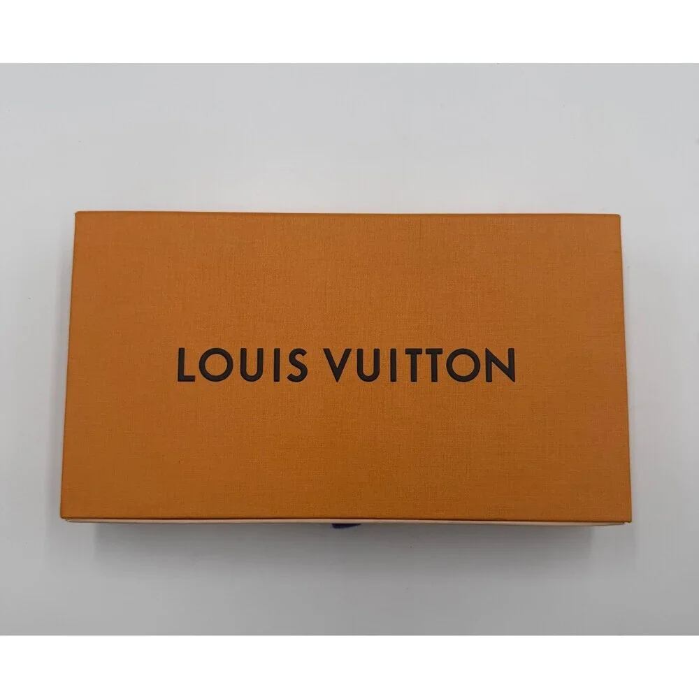 Louis Vuitton Monogram Zippy Organizer Wallet Women's Blue Ostrich Leather - Picture 3 of 15